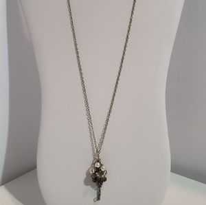 Charming Charlie Brass Charm Necklace NEW